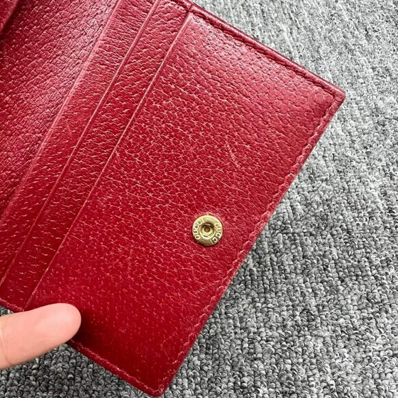 100% Authentic GUCCI Blooms Brown Canvas Wallet - Picture 6 of 12